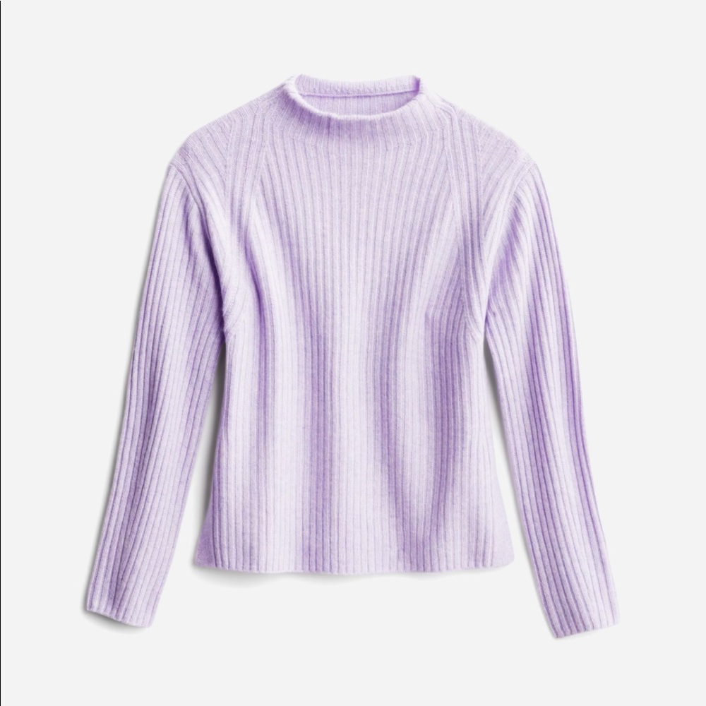 Vince mock neck cashmere sweater XS lavender